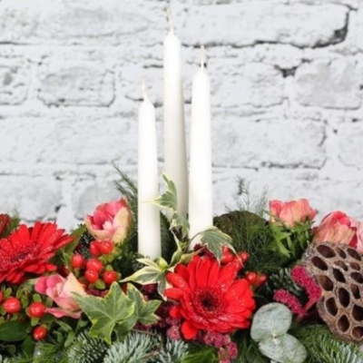 Wadebridge Luxury Christmas Table Arrangement Workshop Sunday 8th December